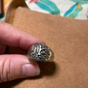 Sterling silver Harley Davidson women’s ring